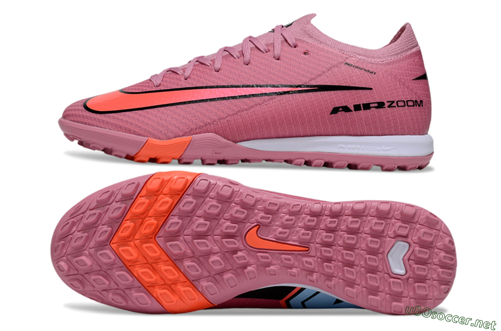 Unisex Nike Air Zoom Mercurial Vapor 16 Elite TF Football Shoes - Pink/Black/Red 1
