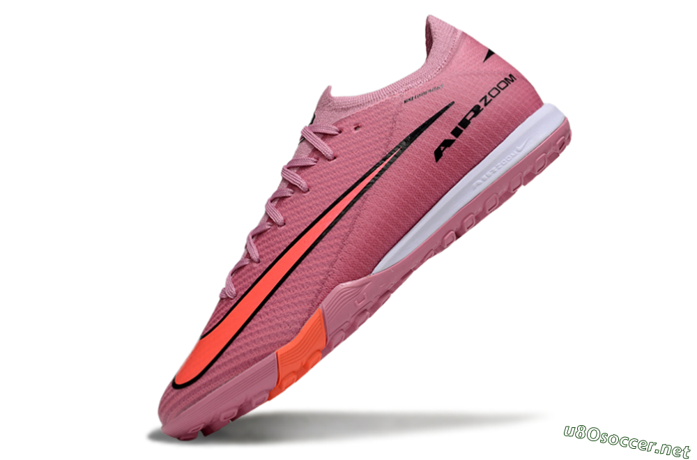 Unisex Nike Air Zoom Mercurial Vapor 16 Elite TF Football Shoes - Pink/Black/Red 5