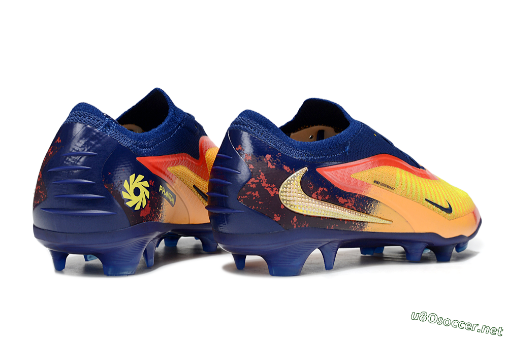 Unisex Nike Phantom 6 Elite FG Football Boots - Yellow/Blue/Red 6