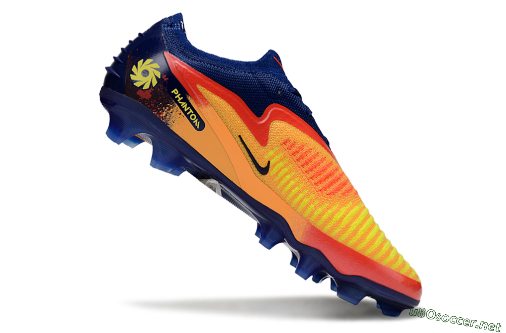 Unisex Nike Phantom 6 Elite FG Football Boots - Yellow/Blue/Red 4