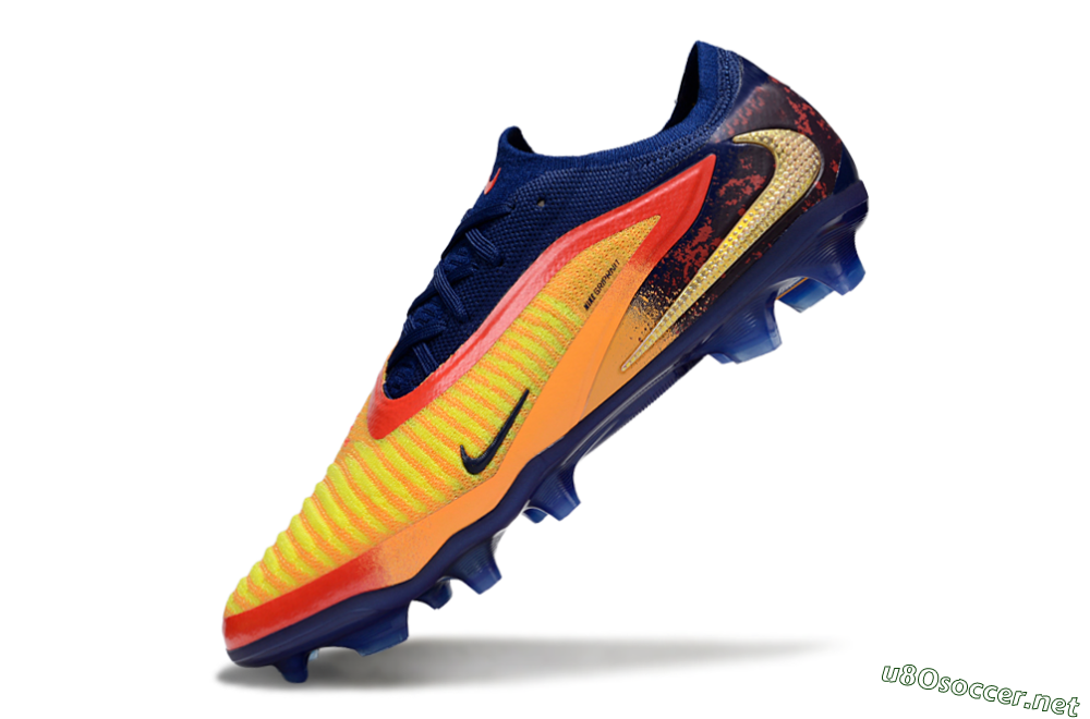 Unisex Nike Phantom 6 Elite FG Football Boots - Yellow/Blue/Red 5