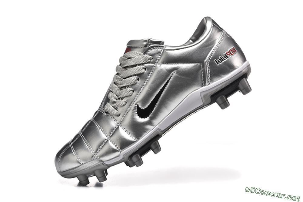 Men's Nike Total 90 III FG Football Boots - Silver/Black 8