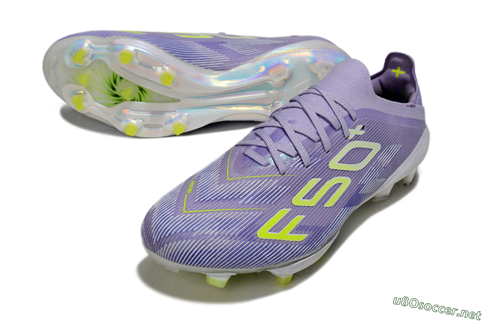 Unisex Adidas F50+ Elite Lightstrike Pro FG Football Boots - Purple/Yellow/White 3