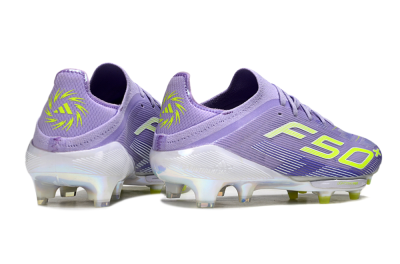 Unisex Adidas F50+ Elite Lightstrike Pro FG Football Boots - Purple/Yellow/White