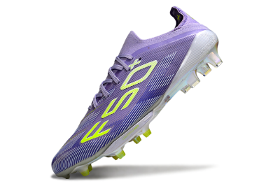 Unisex Adidas F50+ Elite Lightstrike Pro FG Football Boots - Purple/Yellow/White
