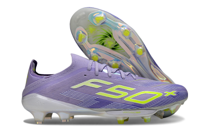 Unisex Adidas F50+ Elite Lightstrike Pro FG Football Boots - Purple/Yellow/White