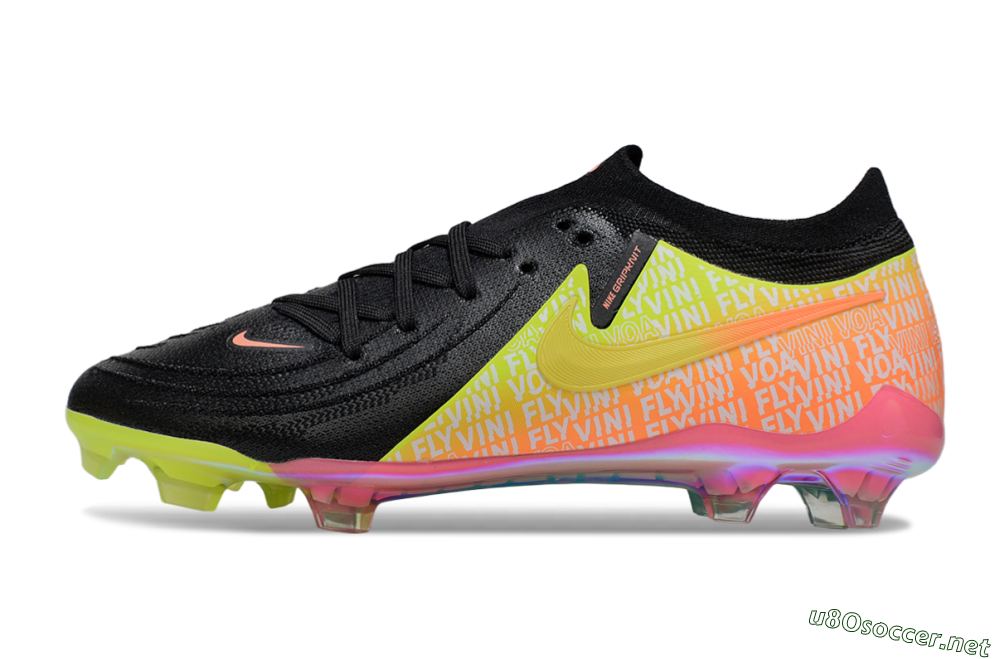 Men's Nike Phantom GX 2 Elite FG Football Boots - Black/Yellow/Orange 0