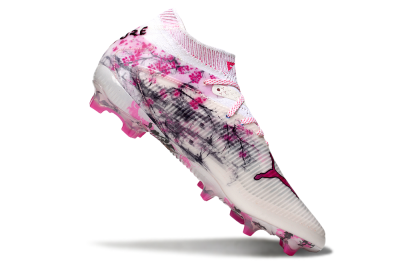 Unisex Puma Future 8 Ultimate FG Football Boots - White/Pink/Silver