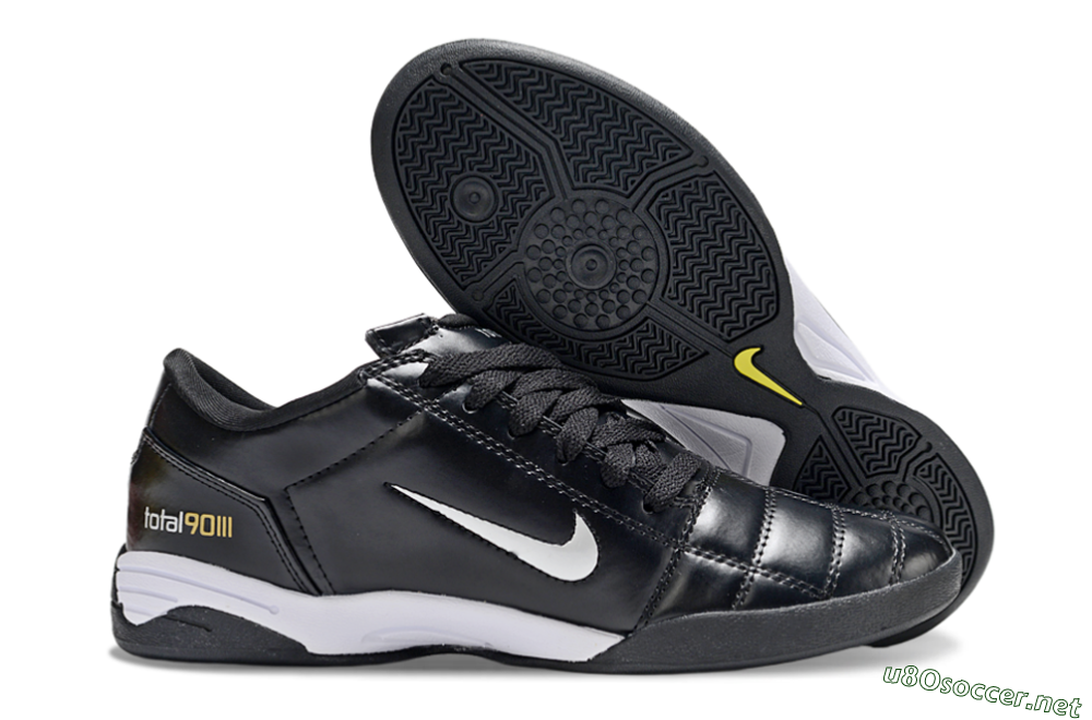 Unisex Nike Total 90 III IC Football Shoes - Black/White 2