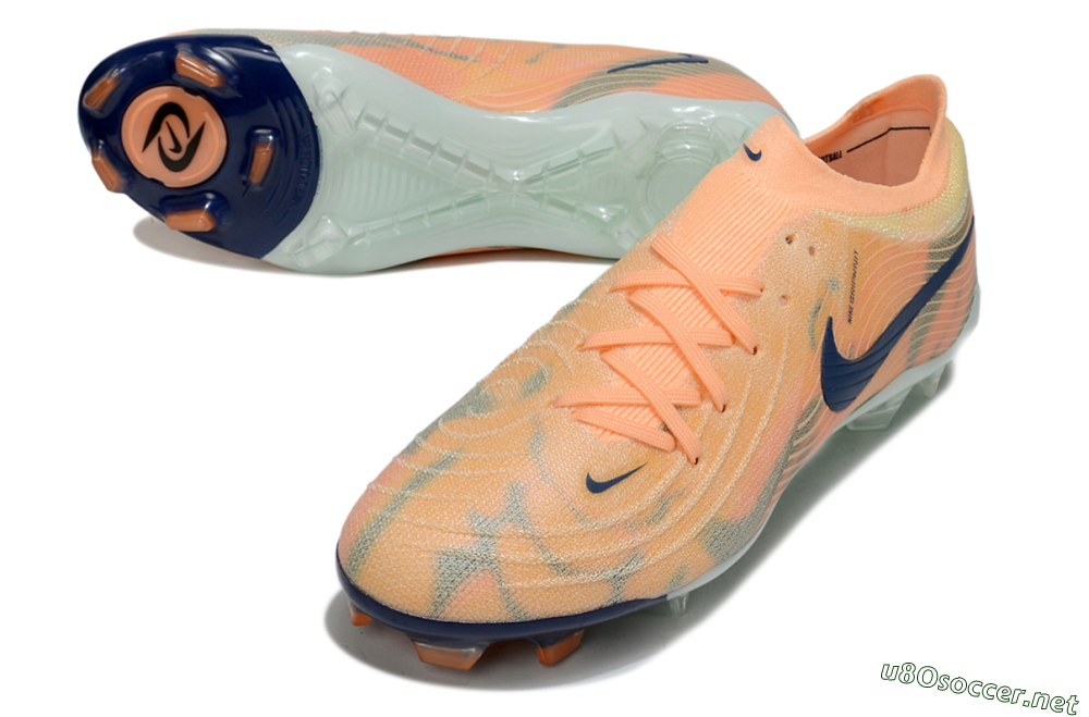 Men's Nike Phantom GX 2 Elite FG Football Boots - Orange/Blue/Jade 3