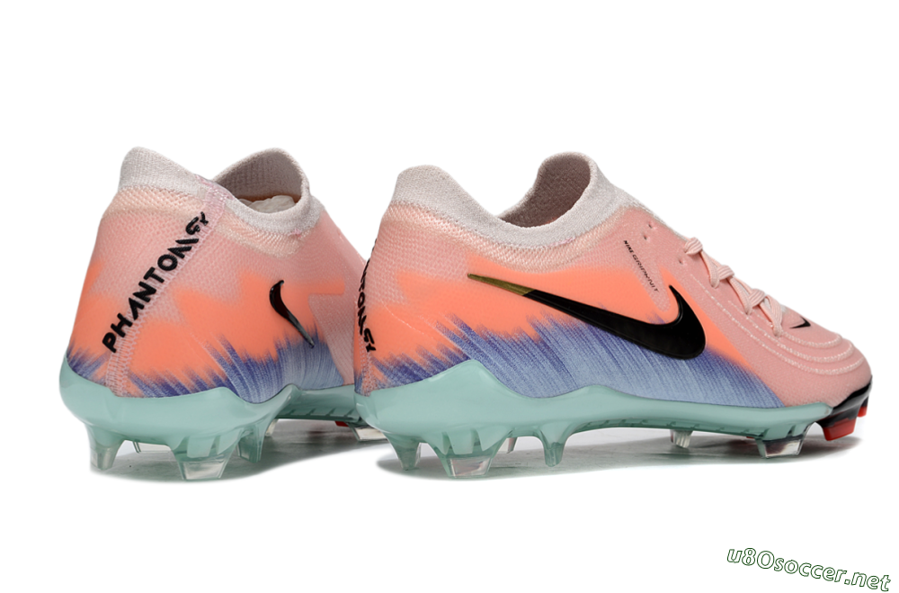 Men's Nike Phantom GX 2 Elite FG Football Boots - Pink/Black/Jade 6