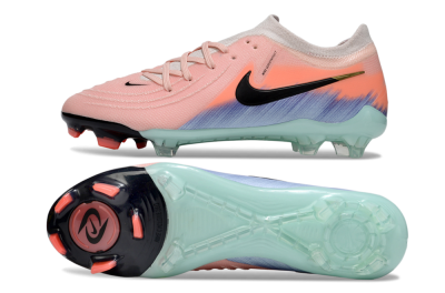 Men's Nike Phantom GX 2 Elite FG Football Boots - Pink/Black/Jade