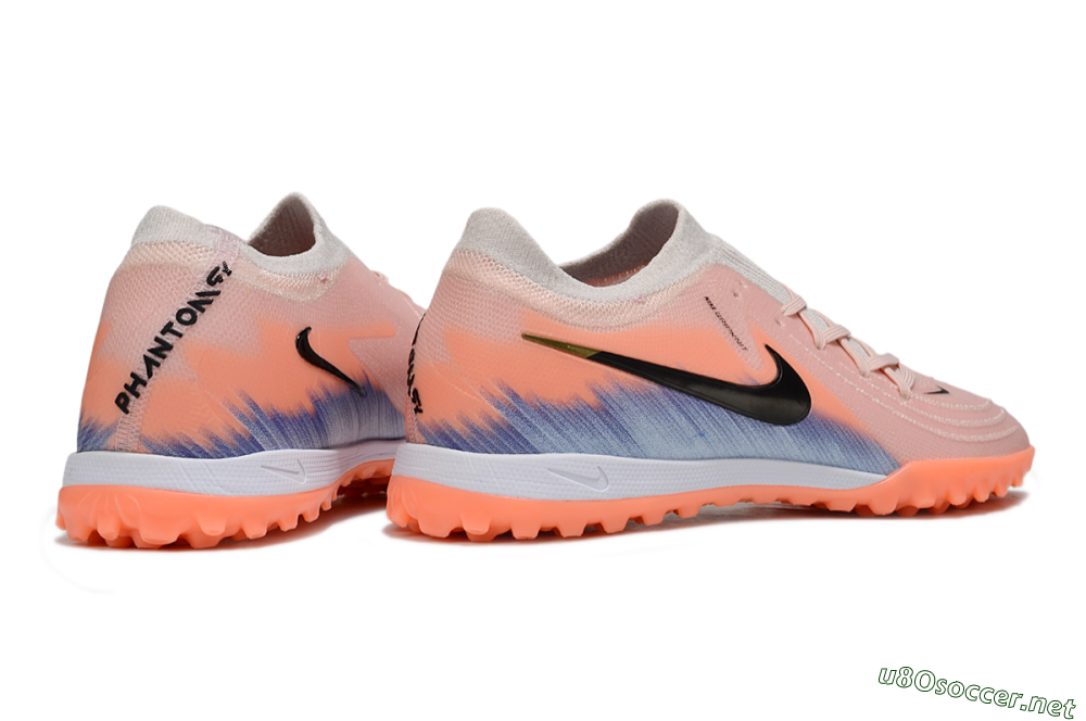 Men's Nike Phantom GX 2 Elite TF Football Shoes - Pink/Black/Jade 6