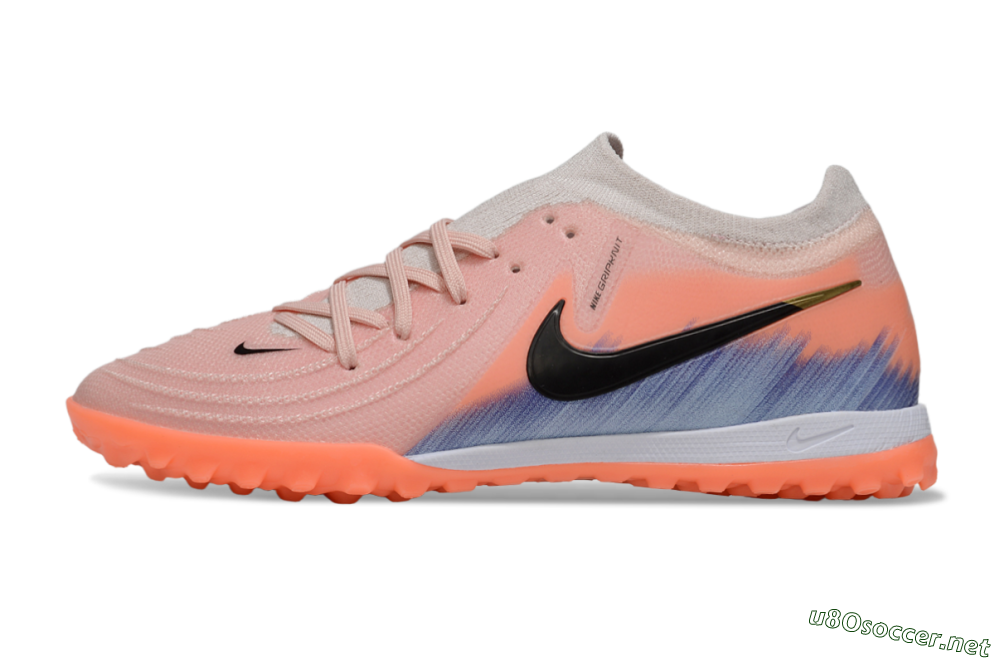 Men's Nike Phantom GX 2 Elite TF Football Shoes - Pink/Black/Jade 0