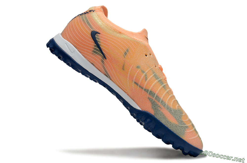 Men's Nike Phantom GX 2 Elite TF Football Shoes - Orange/Blue/Jade 4
