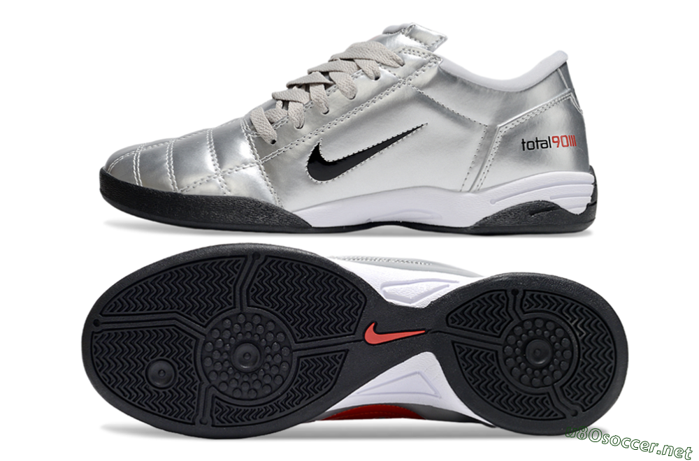 Unisex Nike Total 90 III IC Football Shoes - Silver/Black 1