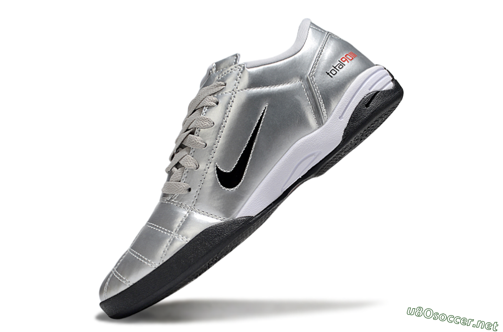 Unisex Nike Total 90 III IC Football Shoes - Silver/Black 5
