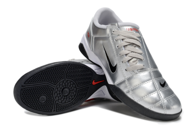 Unisex Nike Total 90 III IC Football Shoes - Silver/Black
