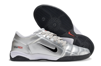 Unisex Nike Total 90 III IC Football Shoes - Silver/Black