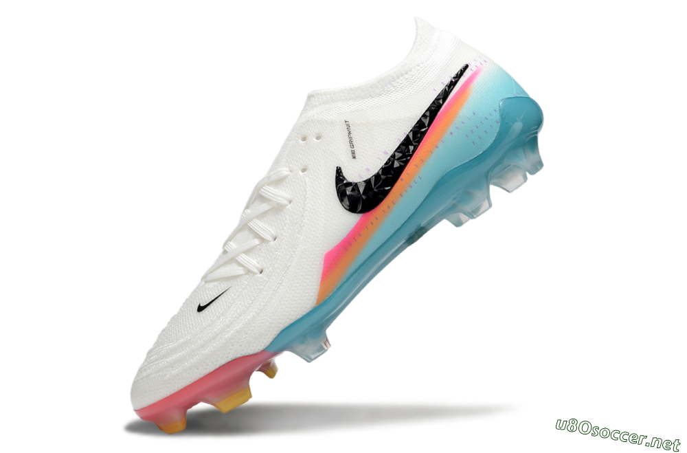 Men's Nike Phantom GX 2 Elite FG Football Boots - White/Red/Jade 4