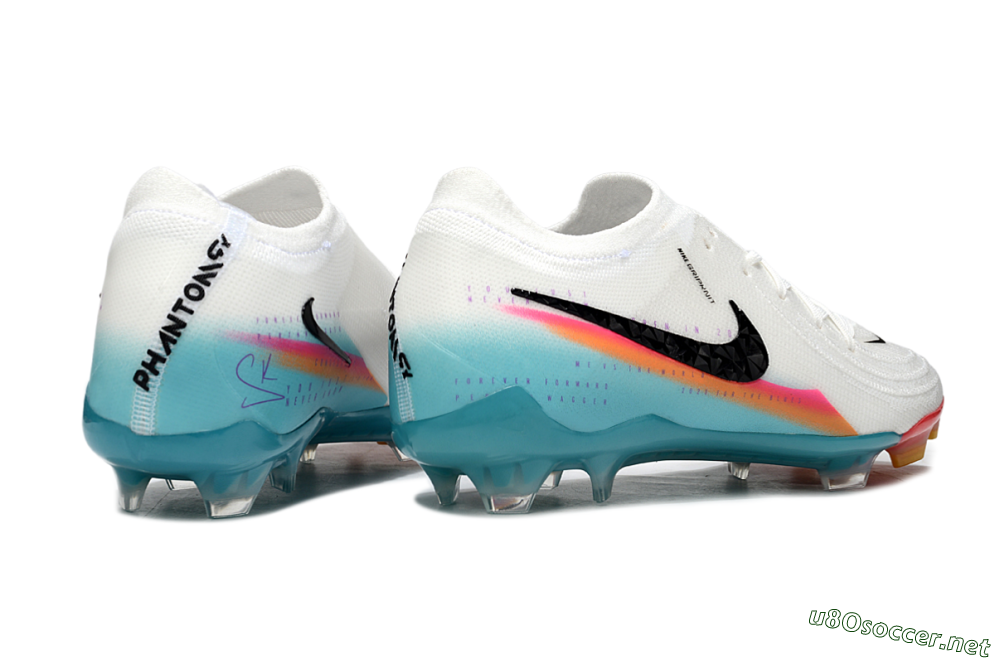 Men's Nike Phantom GX 2 Elite FG Football Boots - White/Red/Jade 5