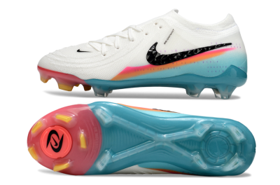 Men's Nike Phantom GX 2 Elite FG Football Boots - White/Red/Jade