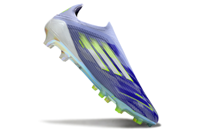 Unisex Adidas F50 Elite Laceless FG Football Boots - Blue/Yellow/Silver