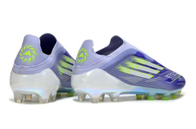 Unisex Adidas F50 Elite Laceless FG Football Boots - Blue/Yellow/Silver