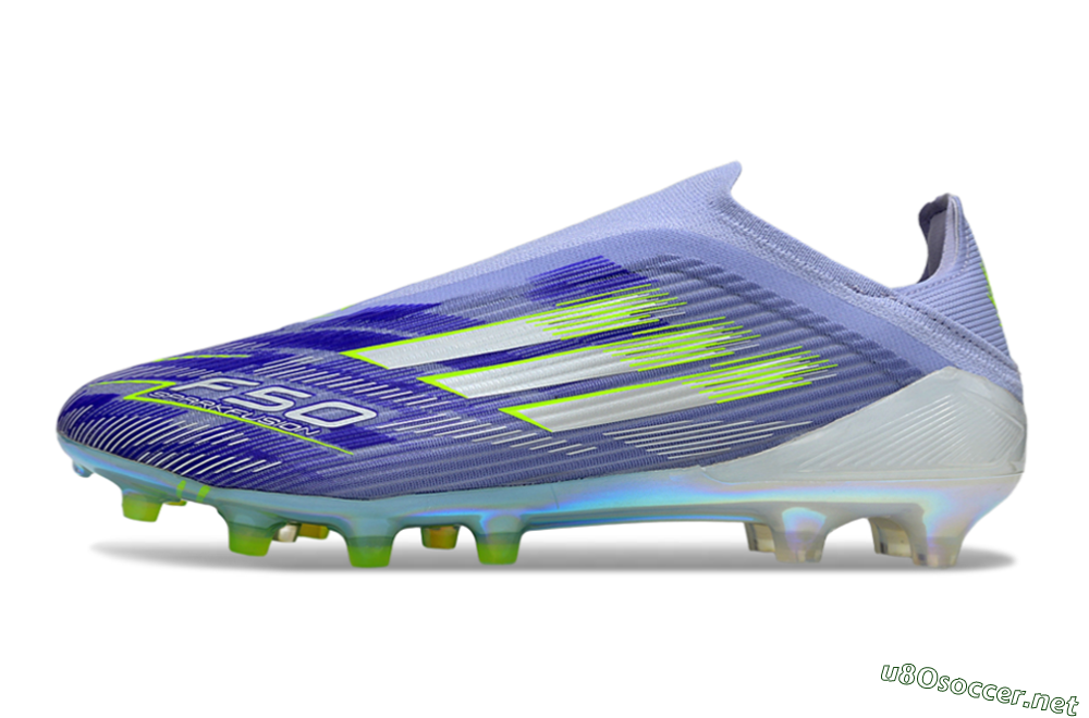 Unisex Adidas F50 Elite Laceless FG Football Boots - Blue/Yellow/Silver 0