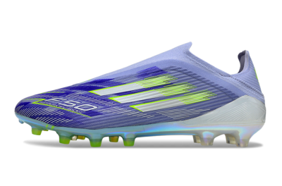 Unisex Adidas F50 Elite Laceless FG Football Boots - Blue/Yellow/Silver