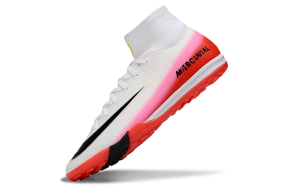 Unisex Nike Air Zoom Mercurial Superfly 10 Elite TF Football Shoes - White/Black/Red