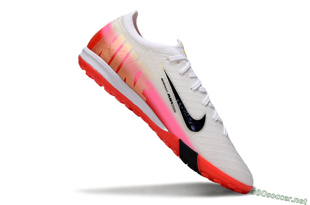 Unisex Nike Air Zoom Mercurial Vapor 16 Elite TF Football Shoes - White/Blue/Pink 5