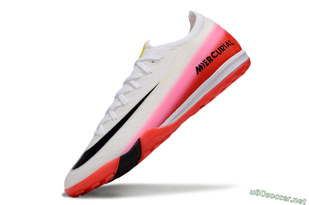 Unisex Nike Air Zoom Mercurial Vapor 16 Elite TF Football Shoes - White/Blue/Pink 6