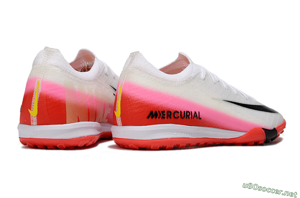 Unisex Nike Air Zoom Mercurial Vapor 16 Elite TF Football Shoes - White/Blue/Pink 7
