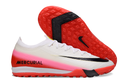 Unisex Nike Air Zoom Mercurial Vapor 16 Elite TF Football Shoes - White/Blue/Pink