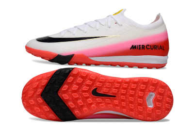 Unisex Nike Air Zoom Mercurial Vapor 16 Elite TF Football Shoes - White/Blue/Pink