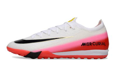 Unisex Nike Air Zoom Mercurial Vapor 16 Elite TF Football Shoes - White/Blue/Pink