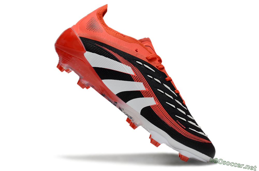Unisex Adidas Predator 25 Elite FG Football Boots - Black/Red/White 4