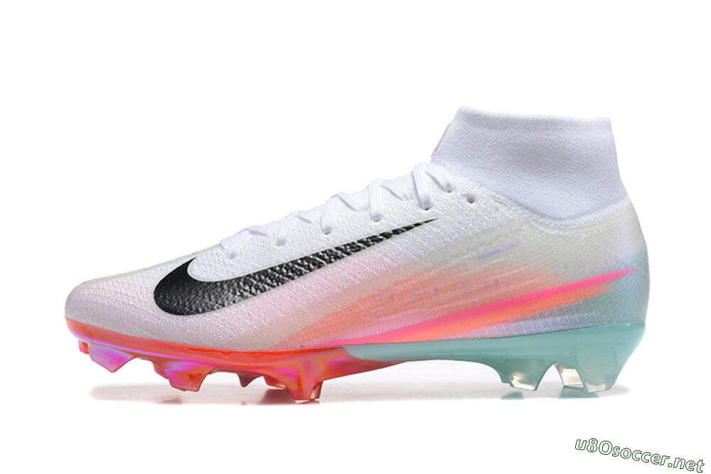 Unisex Nike Air Zoom Mercurial Superfly 10 Elite FG Football Boots - White/Pink/Jade 0