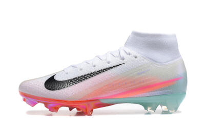 Unisex Nike Air Zoom Mercurial Superfly 10 Elite FG Football Boots - White/Pink/Jade