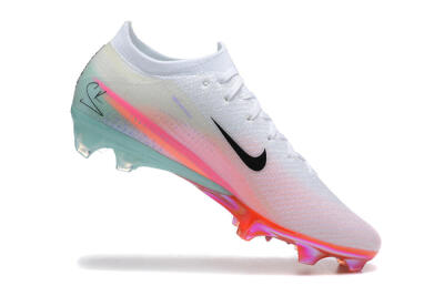 Unisex Nike Air Zoom Mercurial Vapor 16 Elite FG Football Boots - White/Pink/Jade