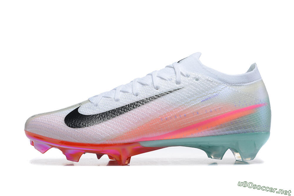 Unisex Nike Air Zoom Mercurial Vapor 16 Elite FG Football Boots - White/Pink/Jade 0