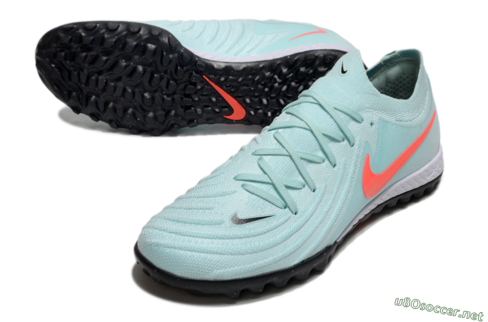 Men's Nike Phantom GX 2 Elite TF Football Shoes - Jade/Red/White 3