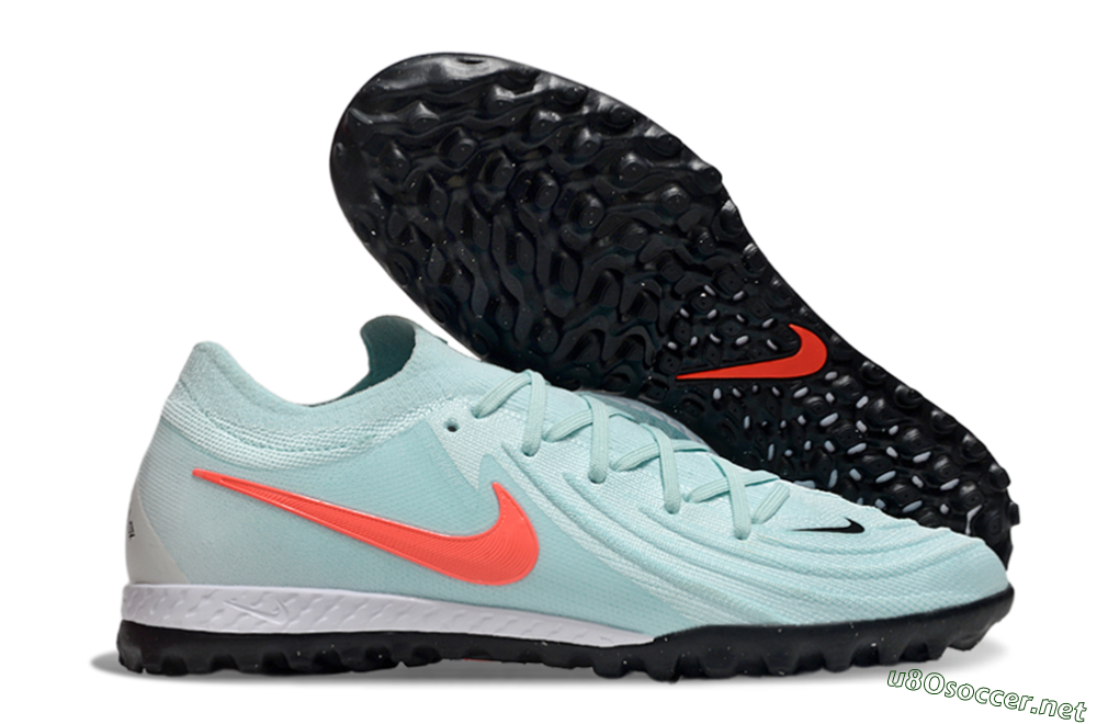 Men's Nike Phantom GX 2 Elite TF Football Shoes - Jade/Red/White 2