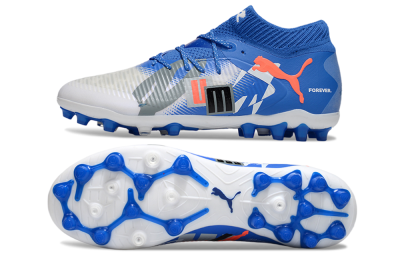 Men's Puma Future 8 Ultimate MG Football Boots - Blue/White/Orange