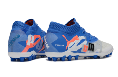Men's Puma Future 8 Ultimate MG Football Boots - Blue/White/Orange