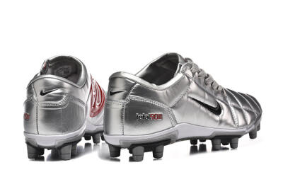 Men's Niken Total 90 III FG Football Boots - Silver/Black