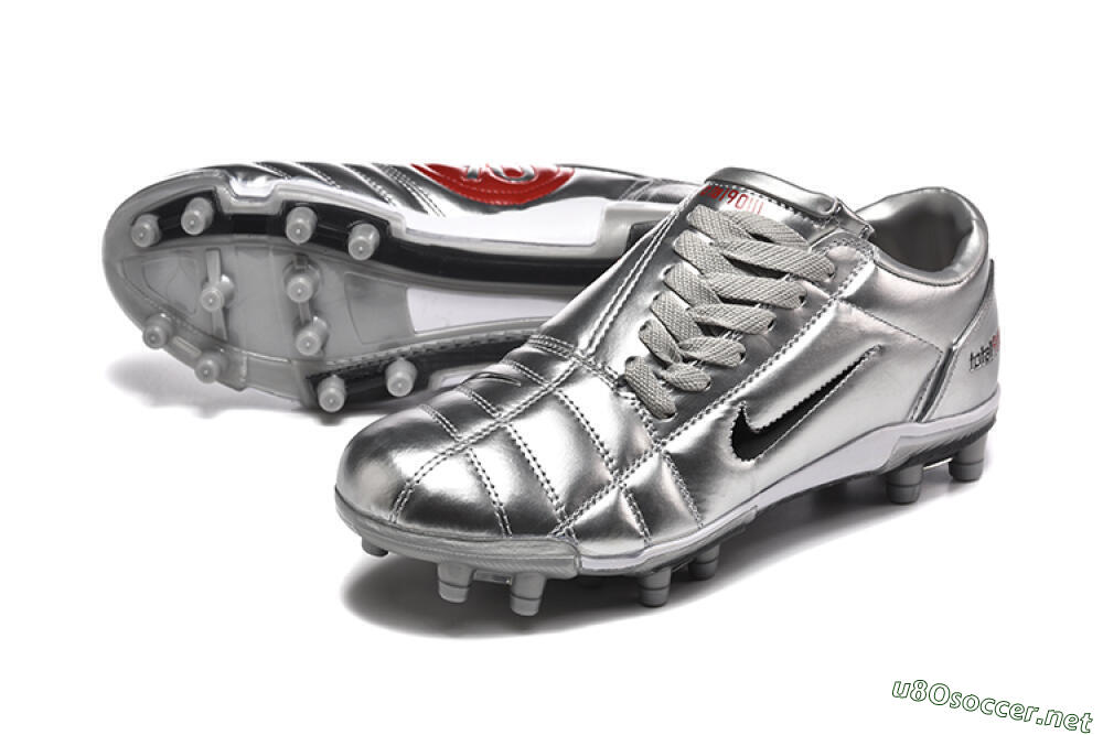 Men's Niken Total 90 III FG Football Boots - Silver/Black 3