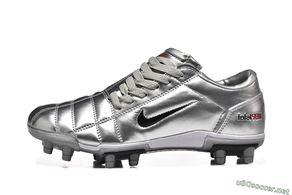 Men's Niken Total 90 III FG Football Boots - Silver/Black 0