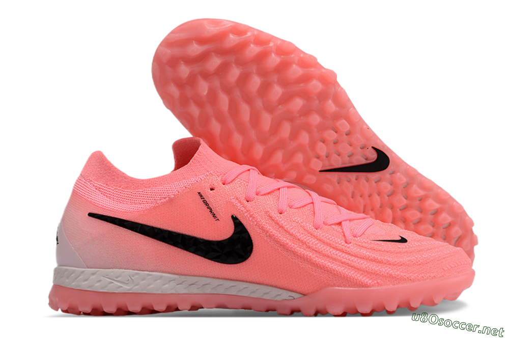 Men's Nike Phantom GX 2 Elite TF Football Shoes - Pink/Black/White 2